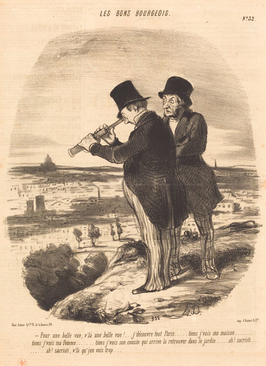 For en smuk udsigt, her er en smuk udsigt!... af Honoré Daumier