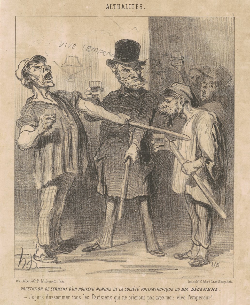 Fordel ... af et ... medlem ... af tiende december ... af Honoré Daumier
