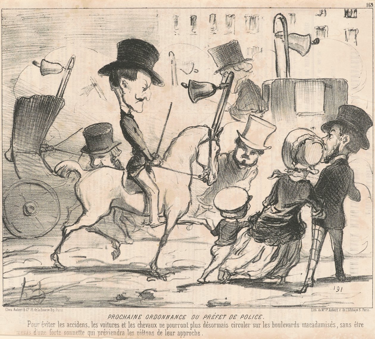Næste ordre fra politipræfekten af Honoré Daumier