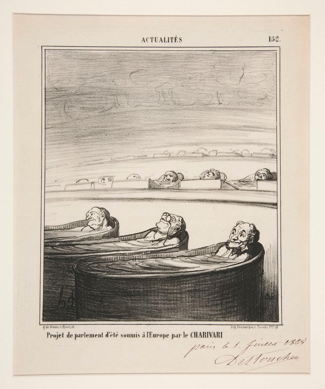 parlamentsprojekt af Honoré Daumier