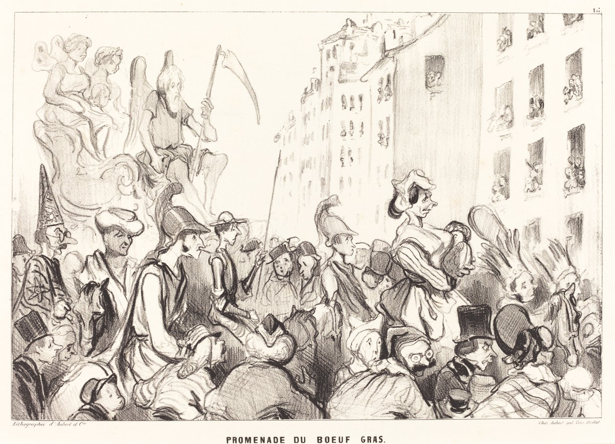 Feded Ox Walk af Honoré Daumier