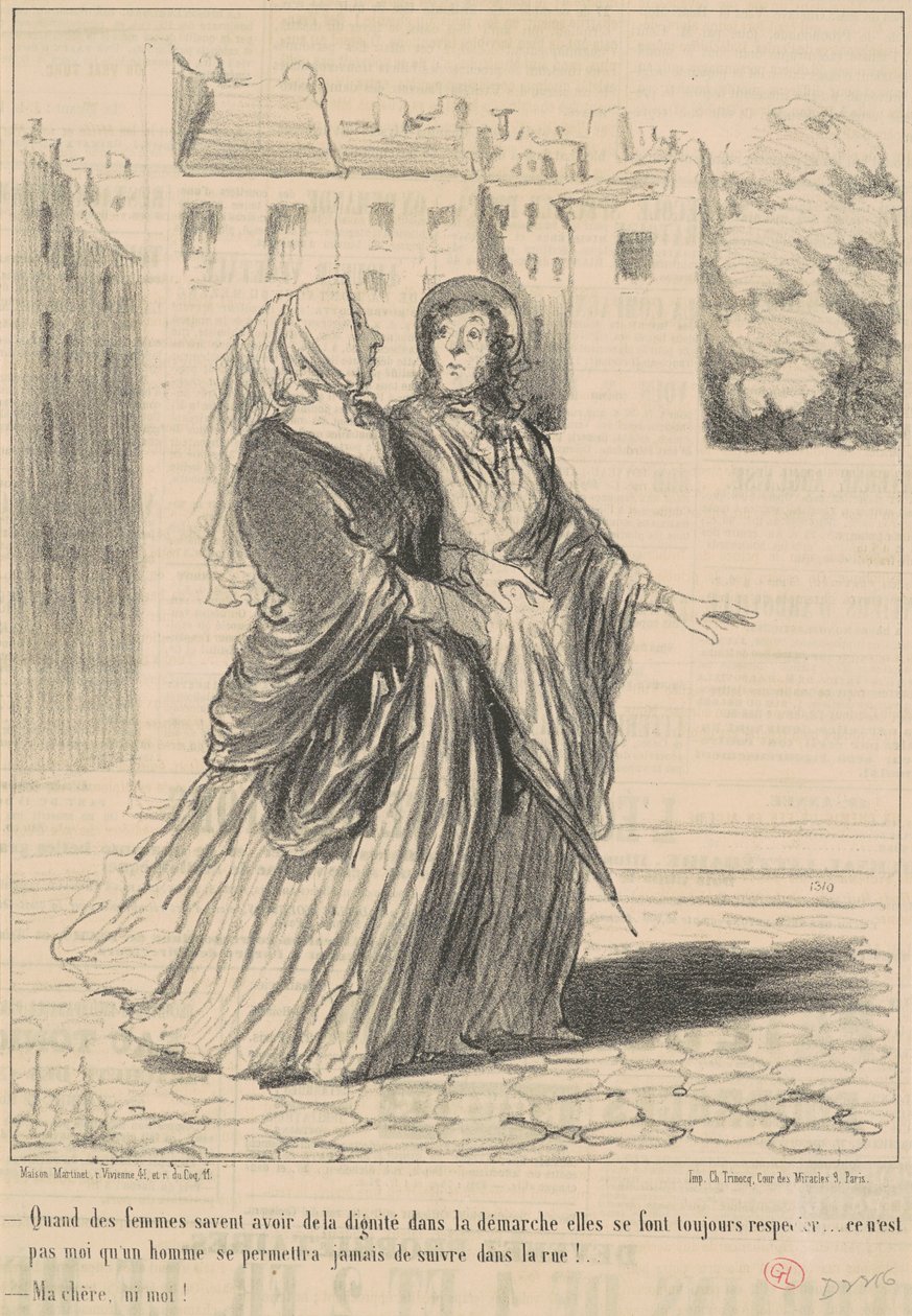 Når kvinder ved, hvordan man har... af Honoré Daumier