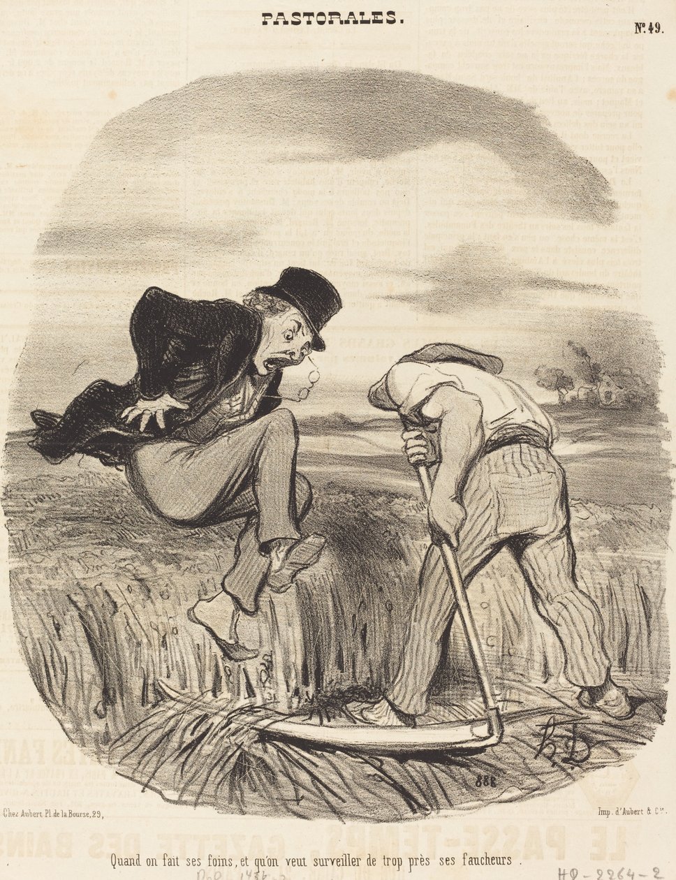 Når vi laver vores hø... af Honoré Daumier