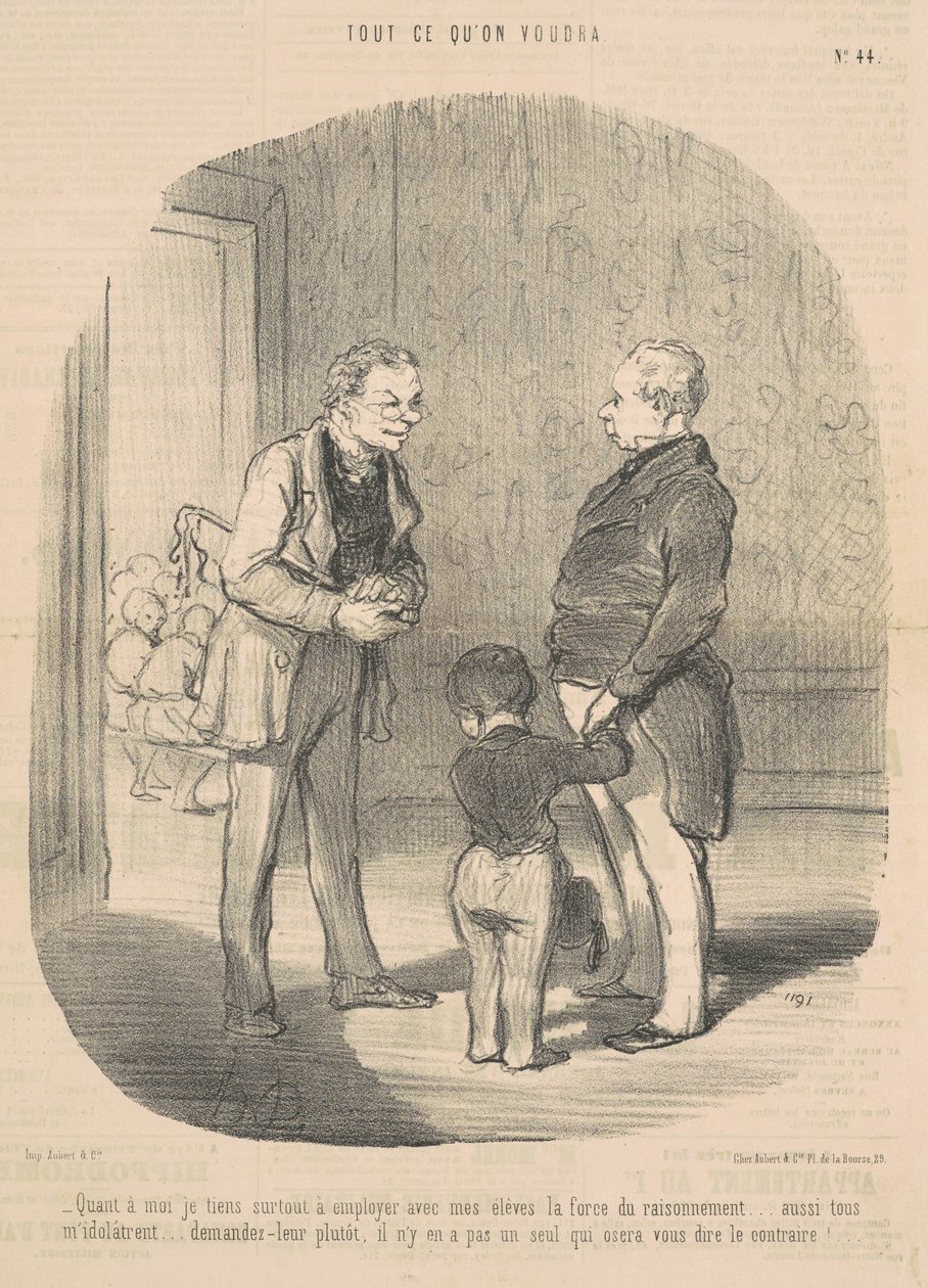 Hvad mig angår, vil jeg bruge ... ræsonnementets kraft af Honoré Daumier