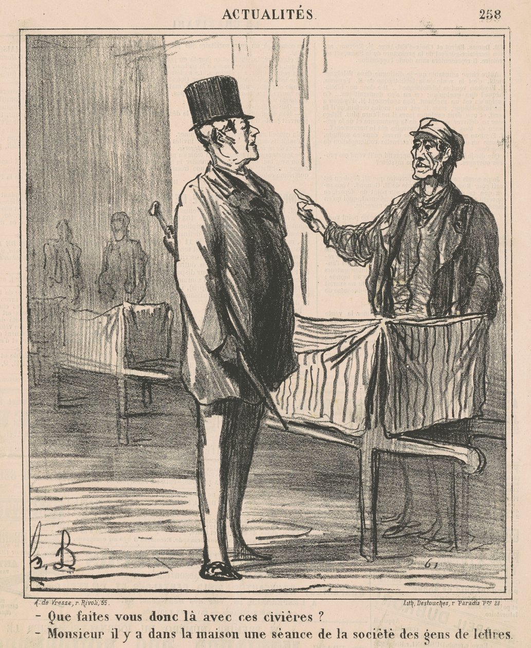 Hvad laver du der med de bårer af Honoré Daumier