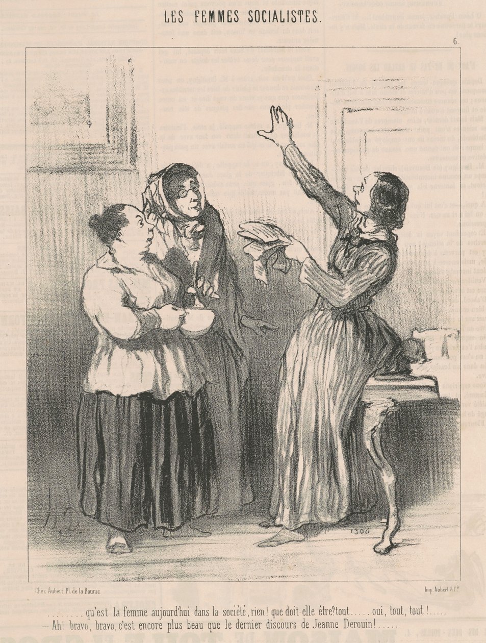 Hvad er kvinden i dag i samfundet ... af Honoré Daumier