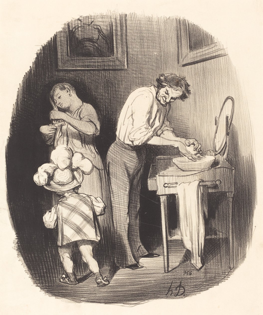 Hvor er han dejlig, Dodore... af Honoré Daumier