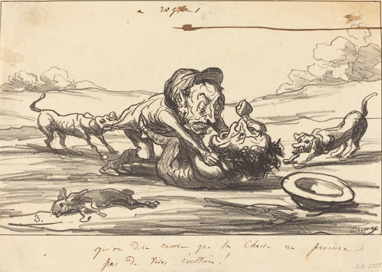 Lad det være sagt, at jagt... af Honoré Daumier