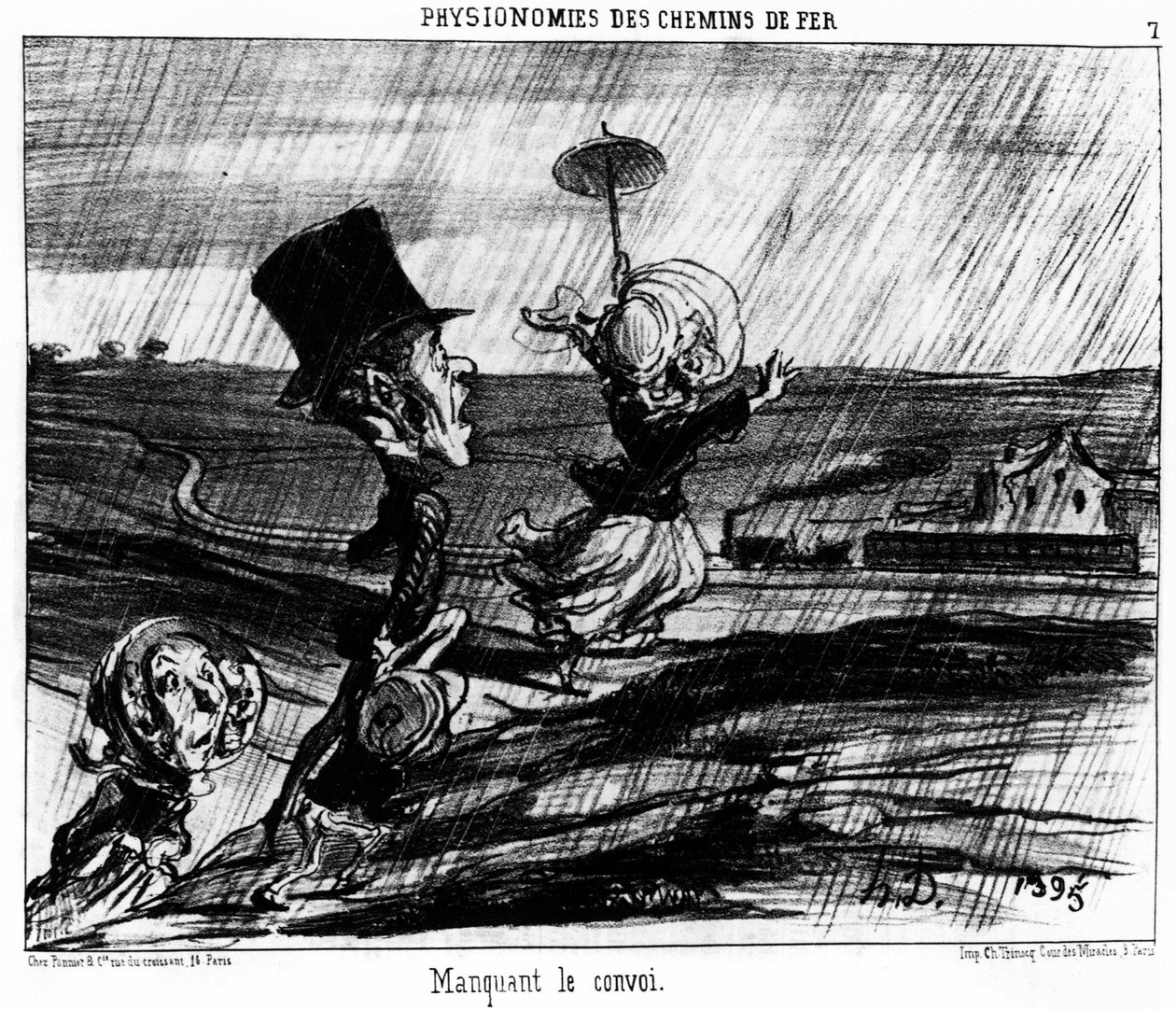 Jernbanefysiognomier. Mangler konvojen: serie af tegnefilm om jernbanerne i Honore Daumier (1808-1879). “Charivari” af Honoré Daumier
