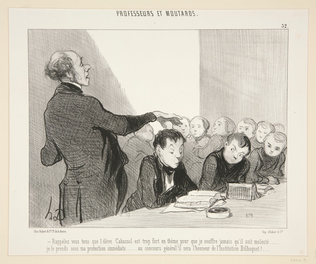 Husk alt det, eleven Cabussol.. - #32 af Professorer og Moutards af Honoré Daumier