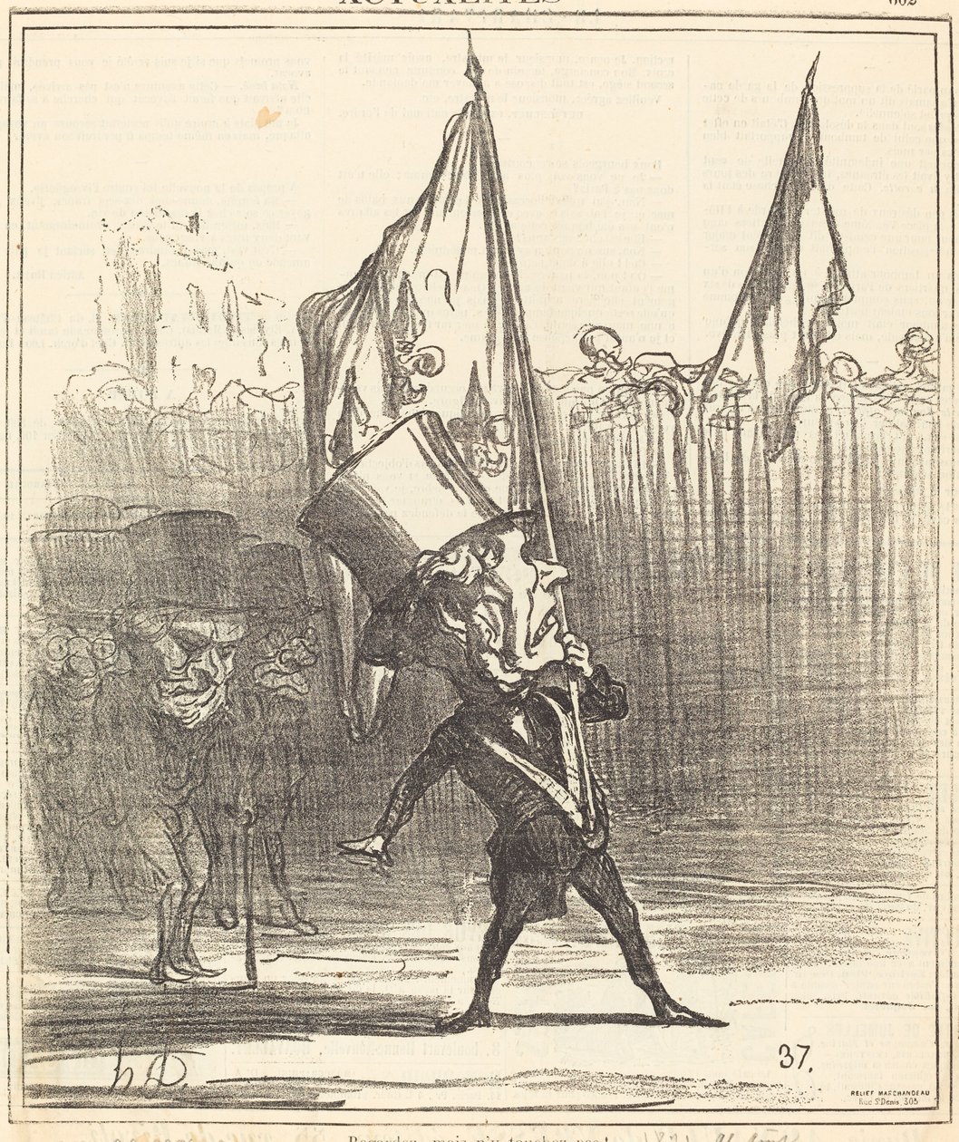 Se, men rør det ikke! af Honoré Daumier