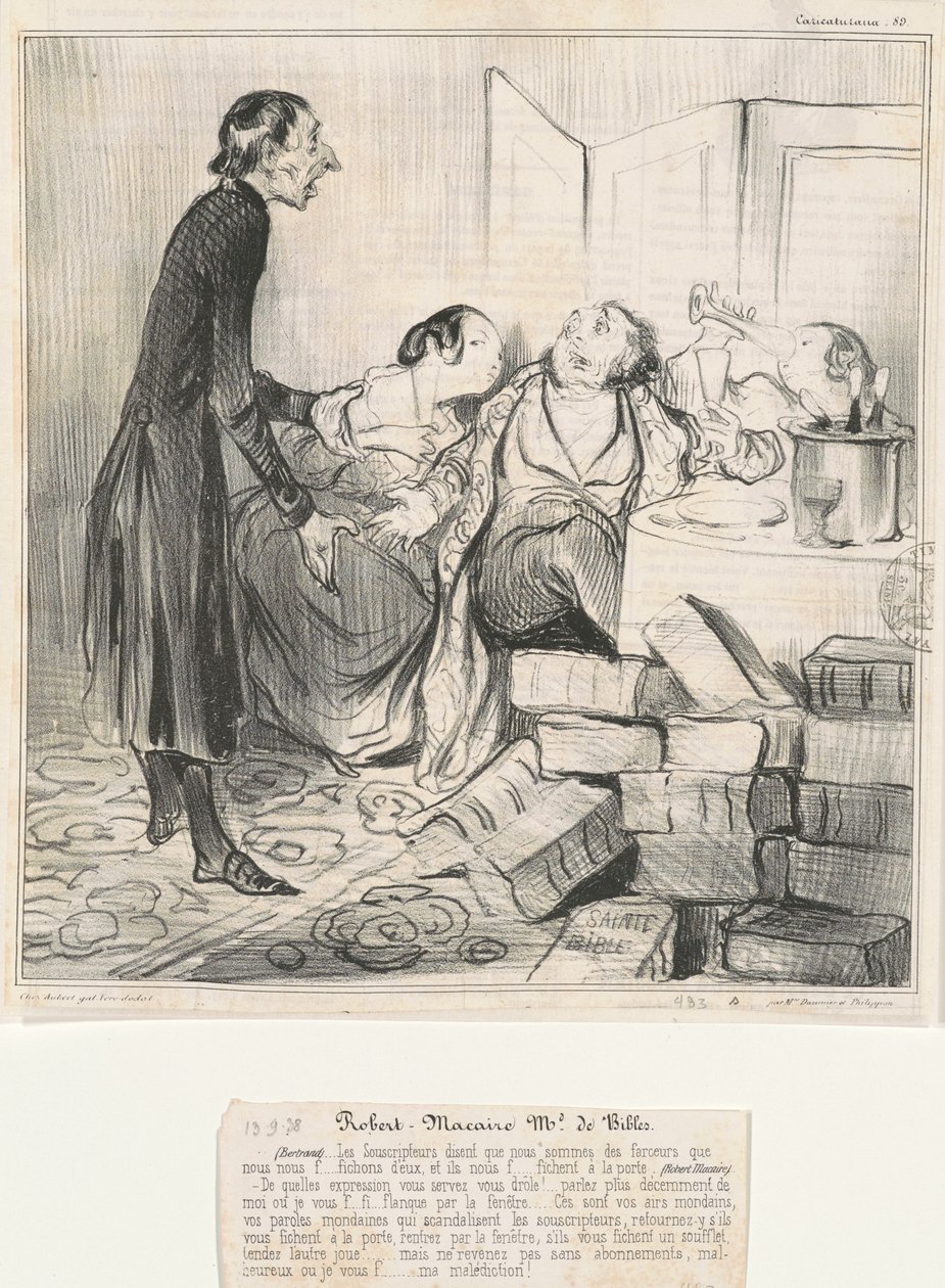 Robert Macaire, leder af Bibles af Honoré Daumier
