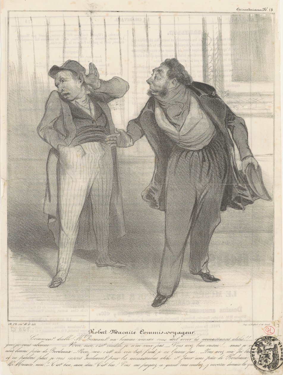 Robert Macaire rejseassistent af Honoré Daumier