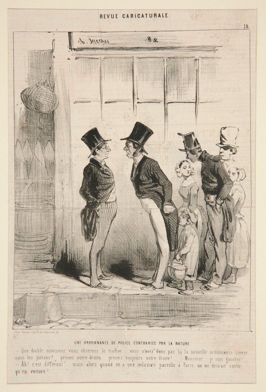 Robert Macaire direktør for af Honoré Daumier