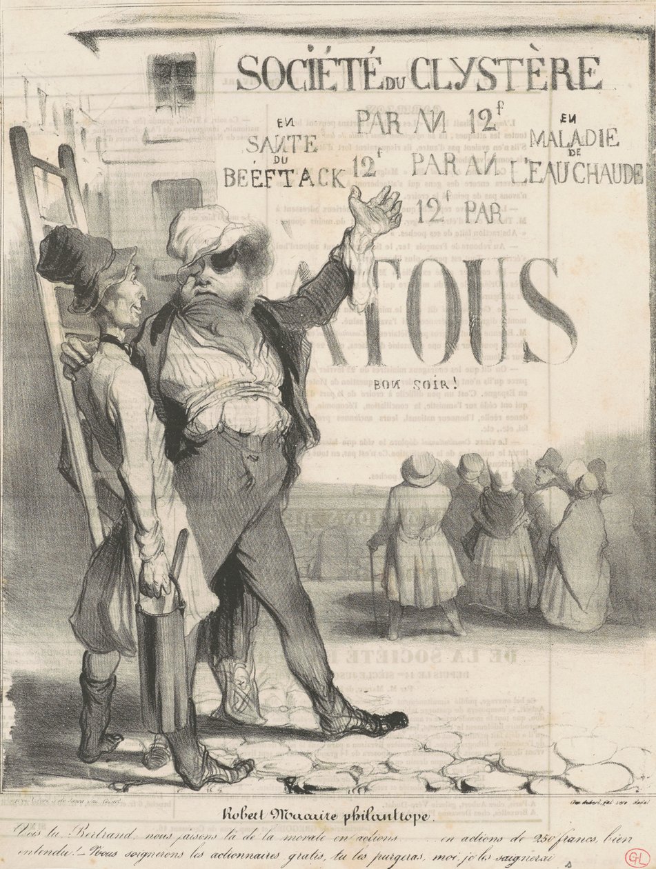 Filantrop Robert Macaire af Honoré Daumier