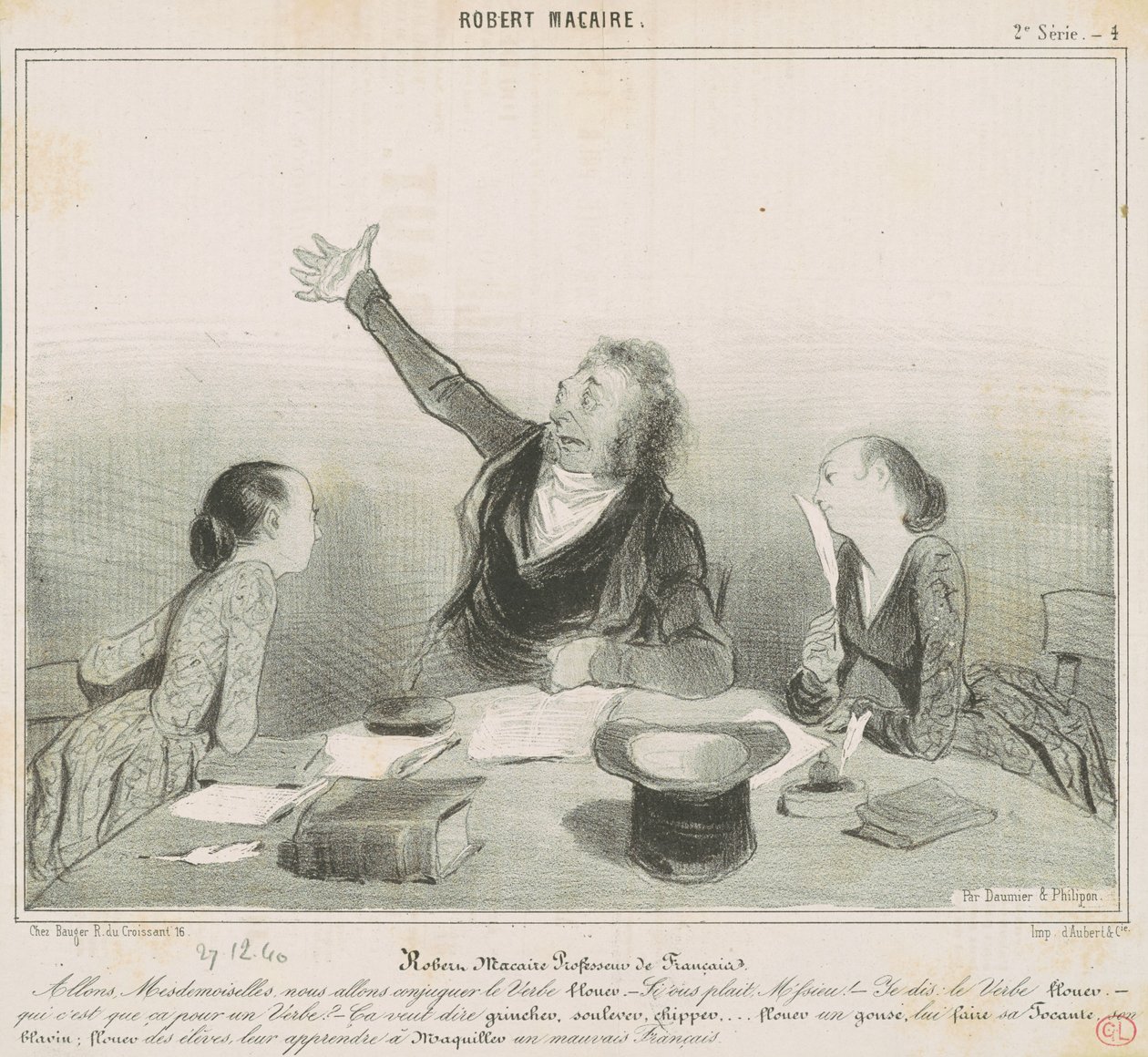 Robert Macaire fransklærer af Honoré Daumier