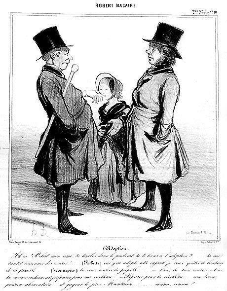 Robert Macaire: adoptionen af Daumier - i "" Charivari"" af 25/04/1841 af Honoré Daumier