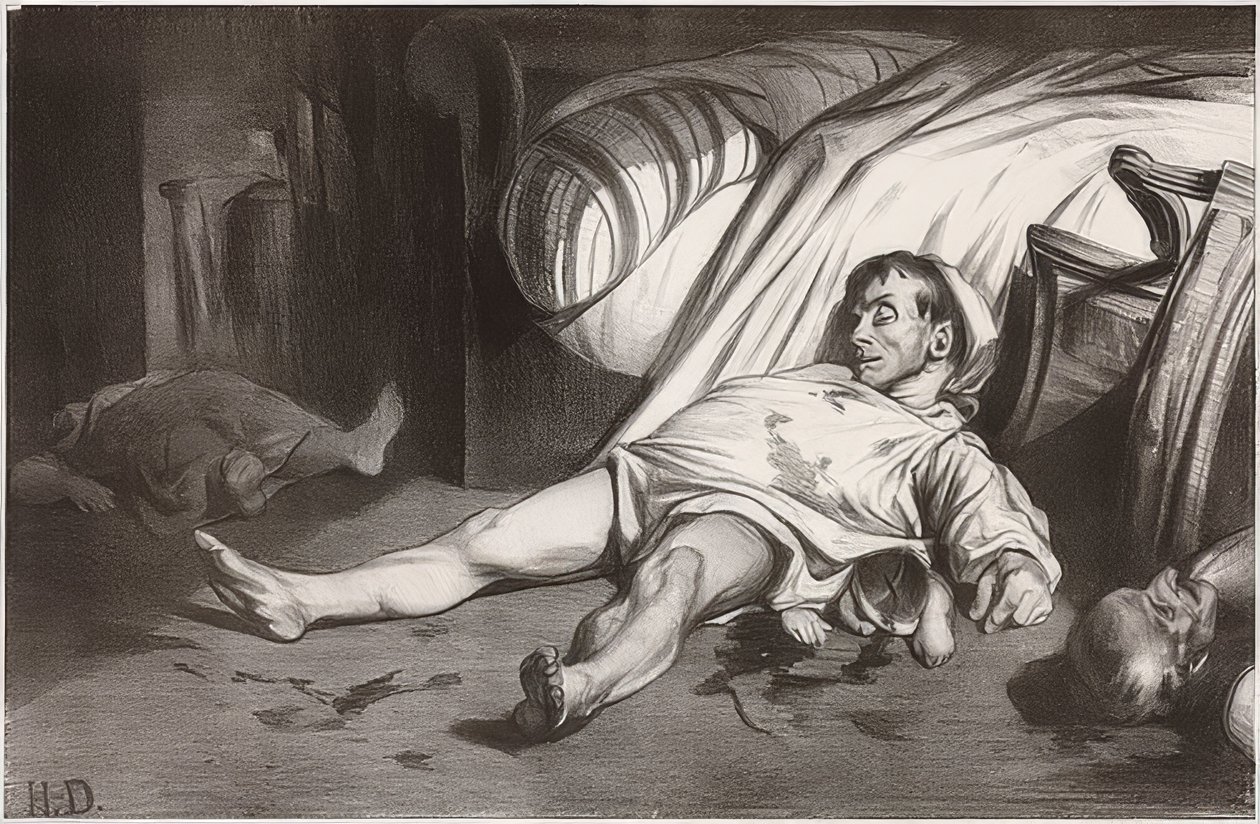 Rue Transnonain, 15. april 1834. 1834 af Honoré Daumier
