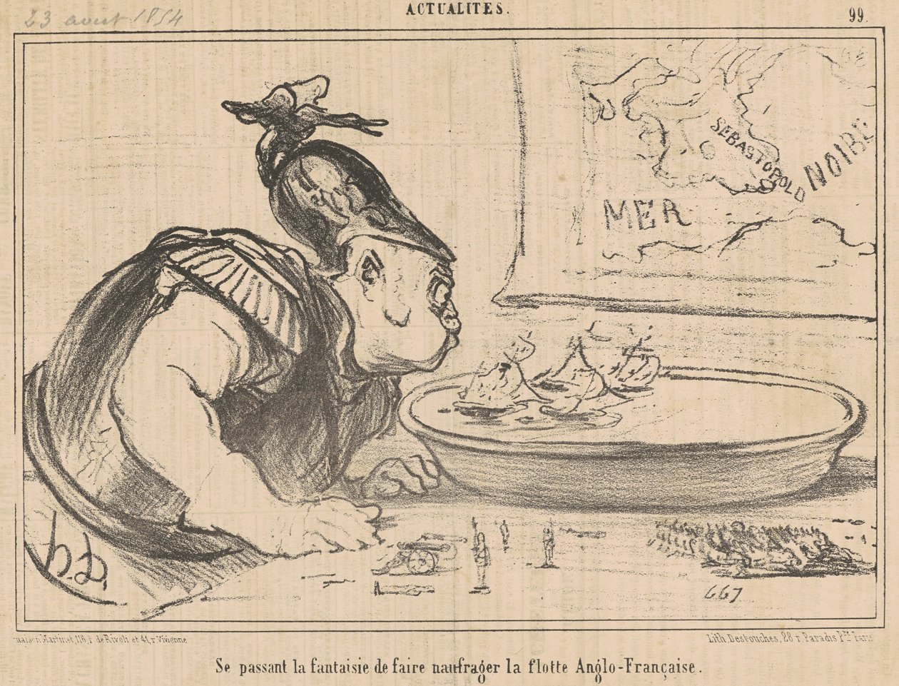 Giver fantasien om at ødelægge... af Honoré Daumier