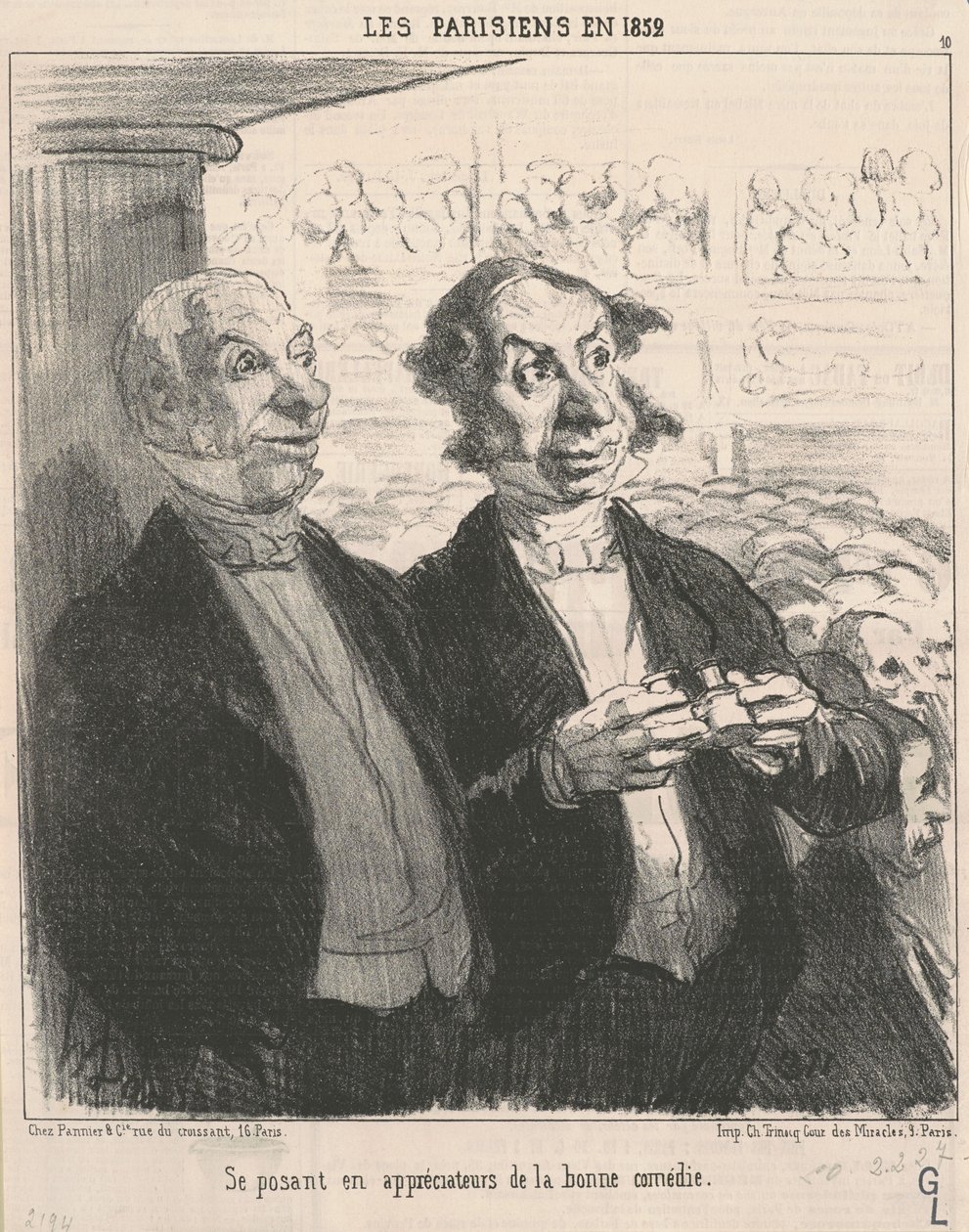 udgiver sig som en værdsætter af Honoré Daumier
