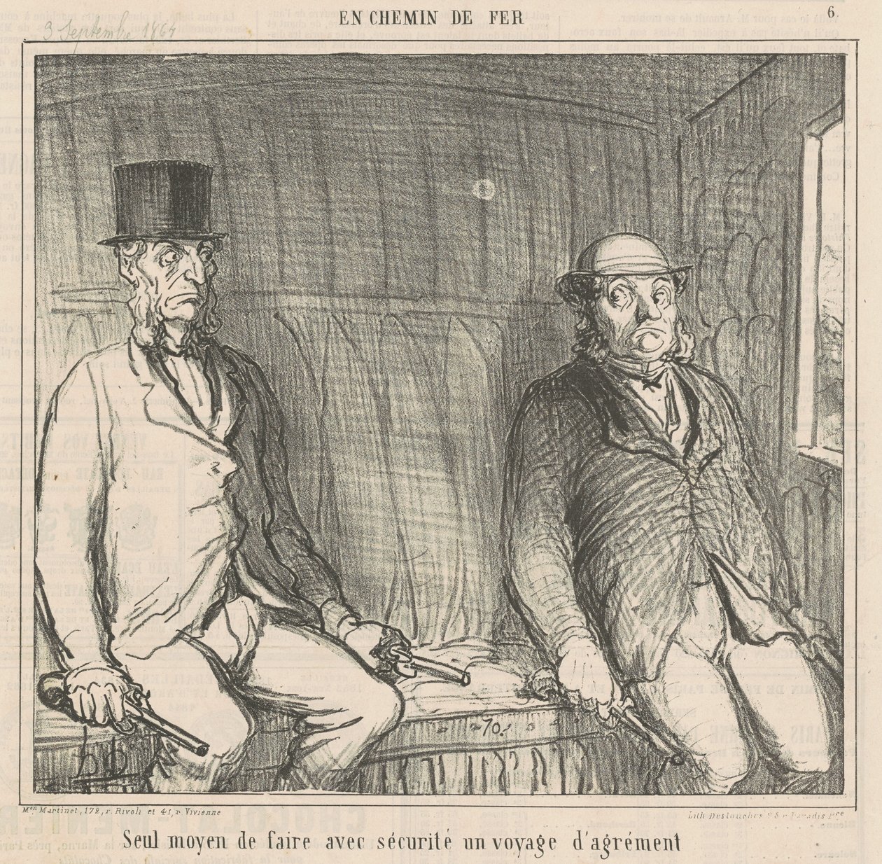 Den eneste måde at gøre det sikkert på af Honoré Daumier