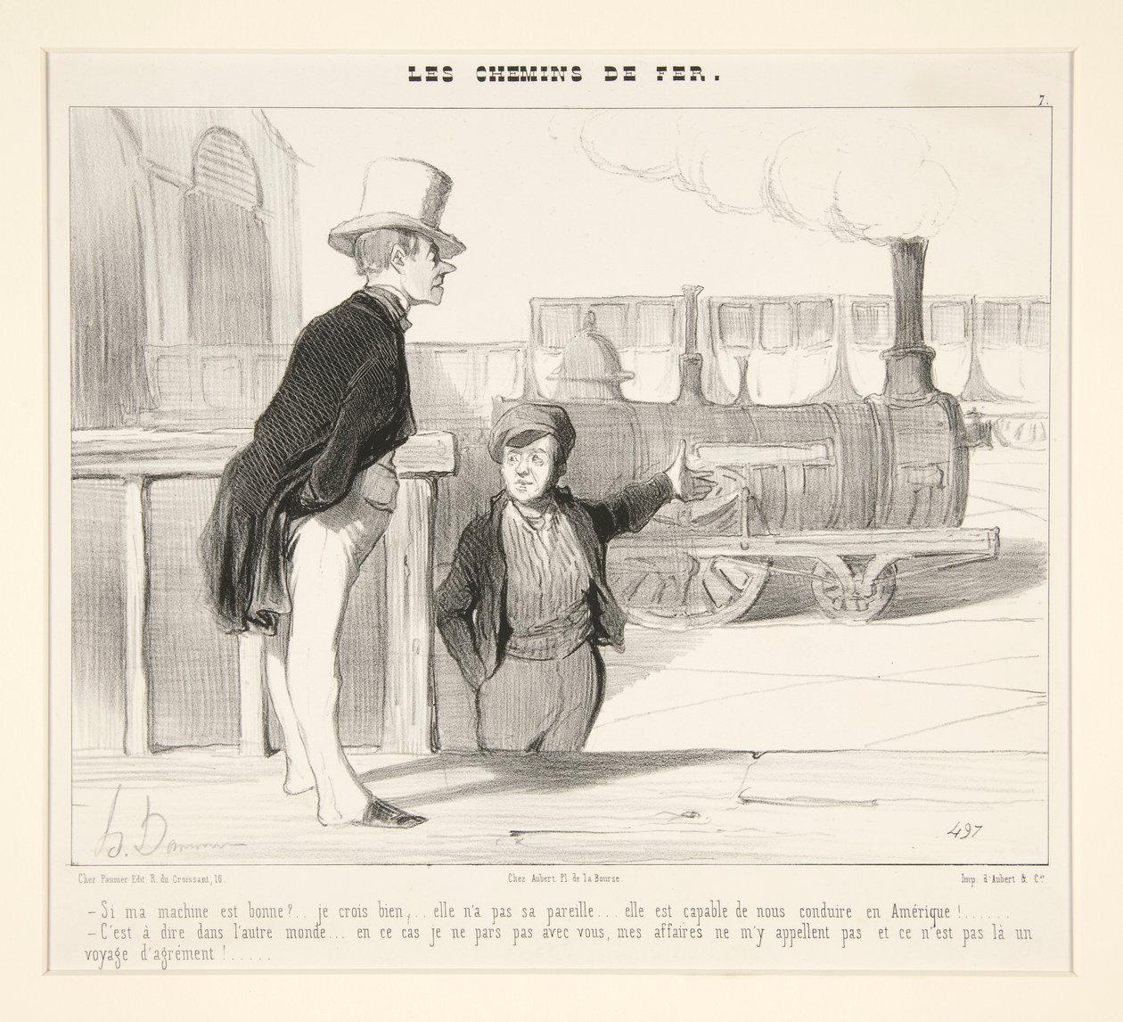 Hvis min maskine er god? af Honoré Daumier