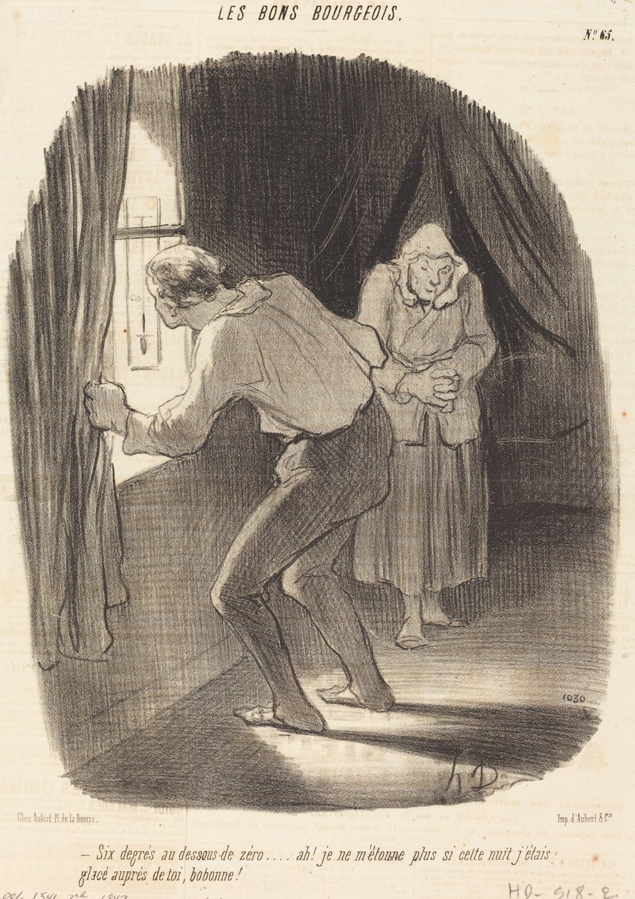 Seks minusgrader... af Honoré Daumier