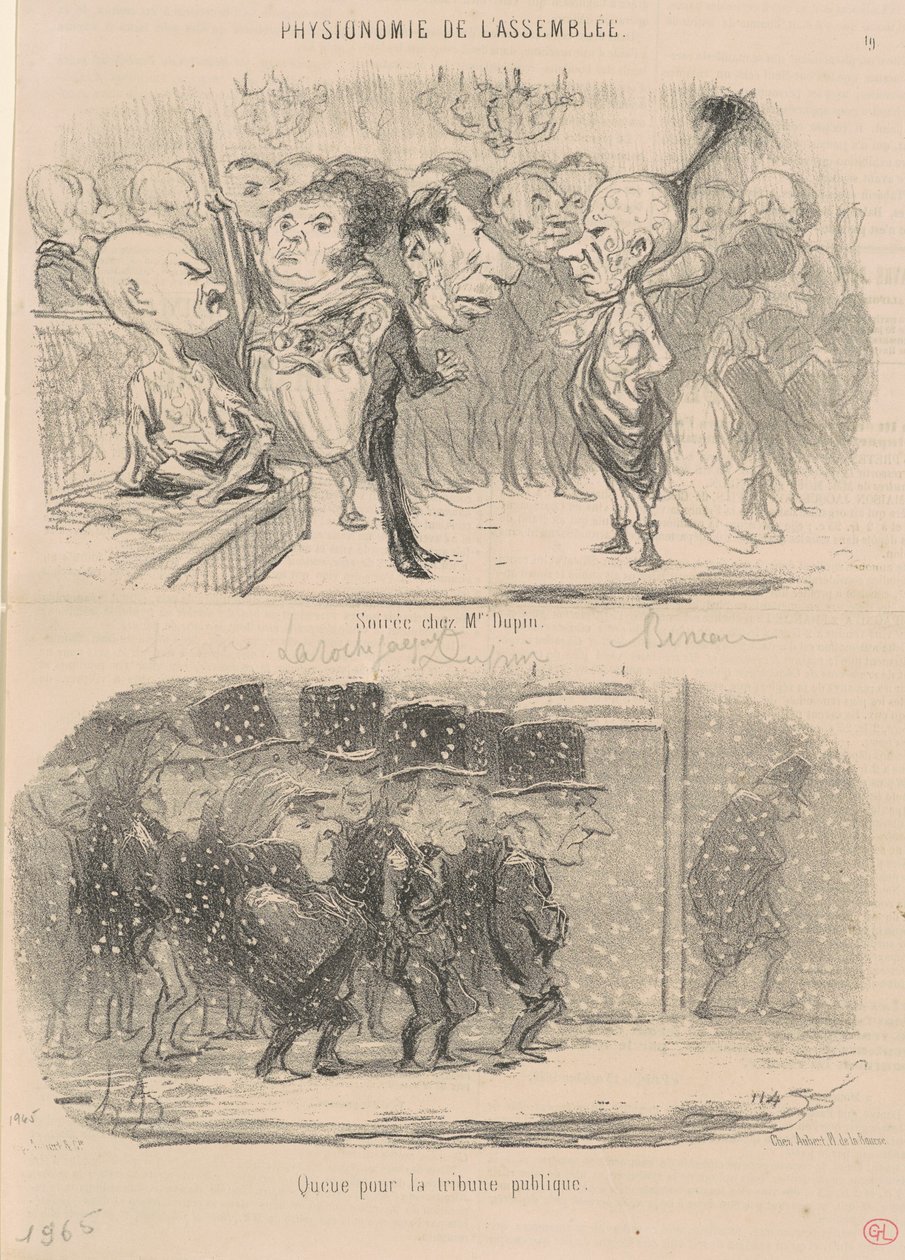 Aften hos Mr. Dupin af Honoré Daumier