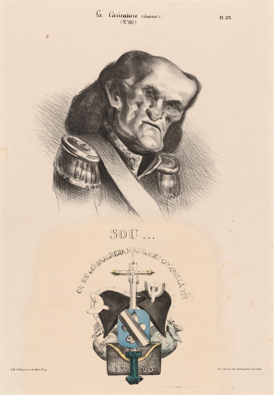 Soult (marskal) af Honoré Daumier