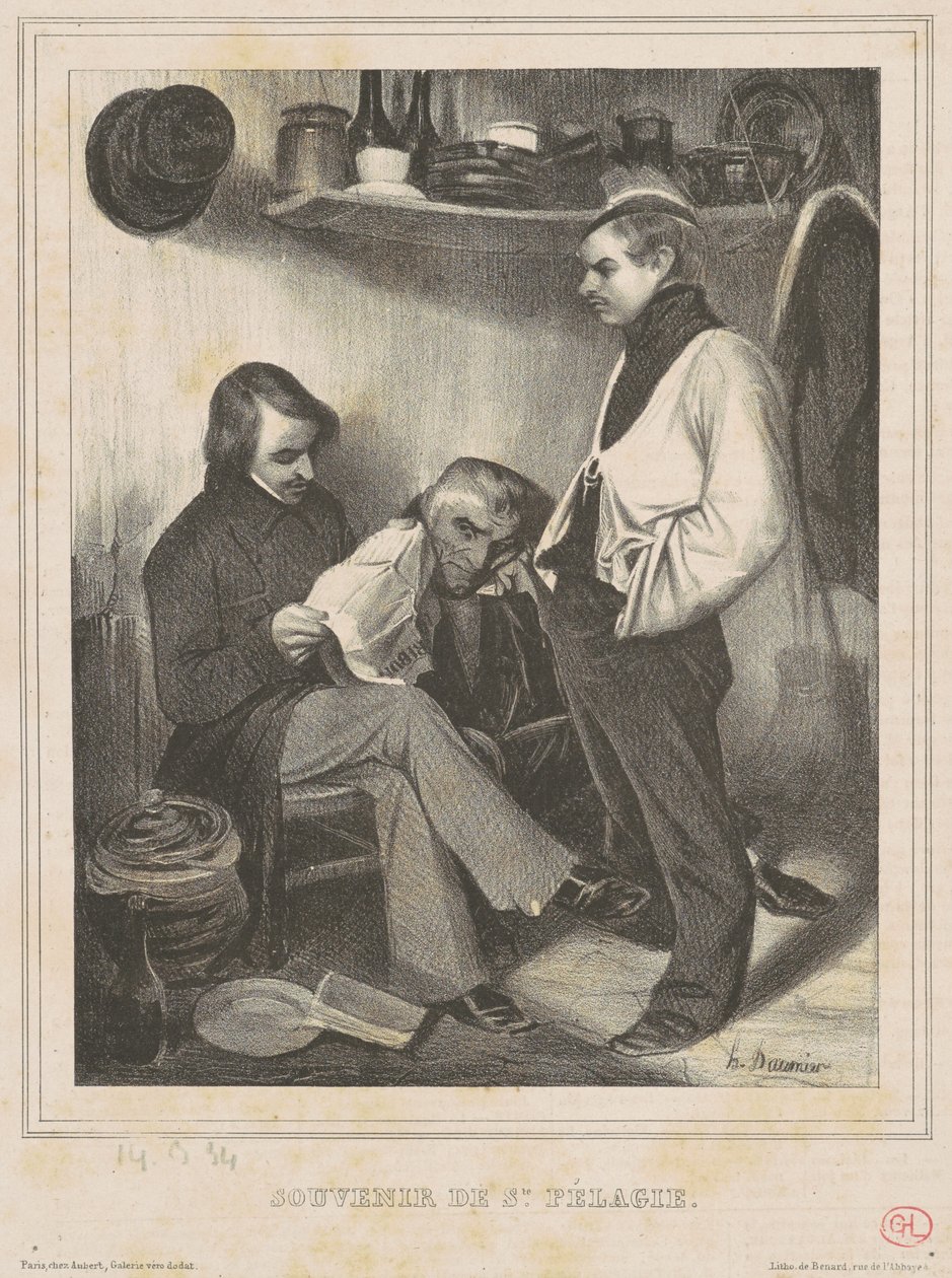 Minde om St. Pelagia af Honoré Daumier
