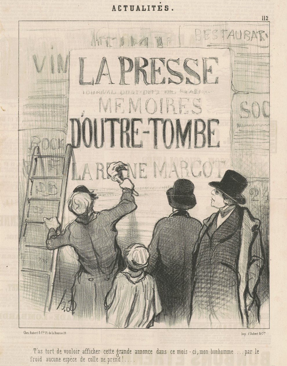 Du tager fejl, når du vil sende denne... annonce... af Honoré Daumier