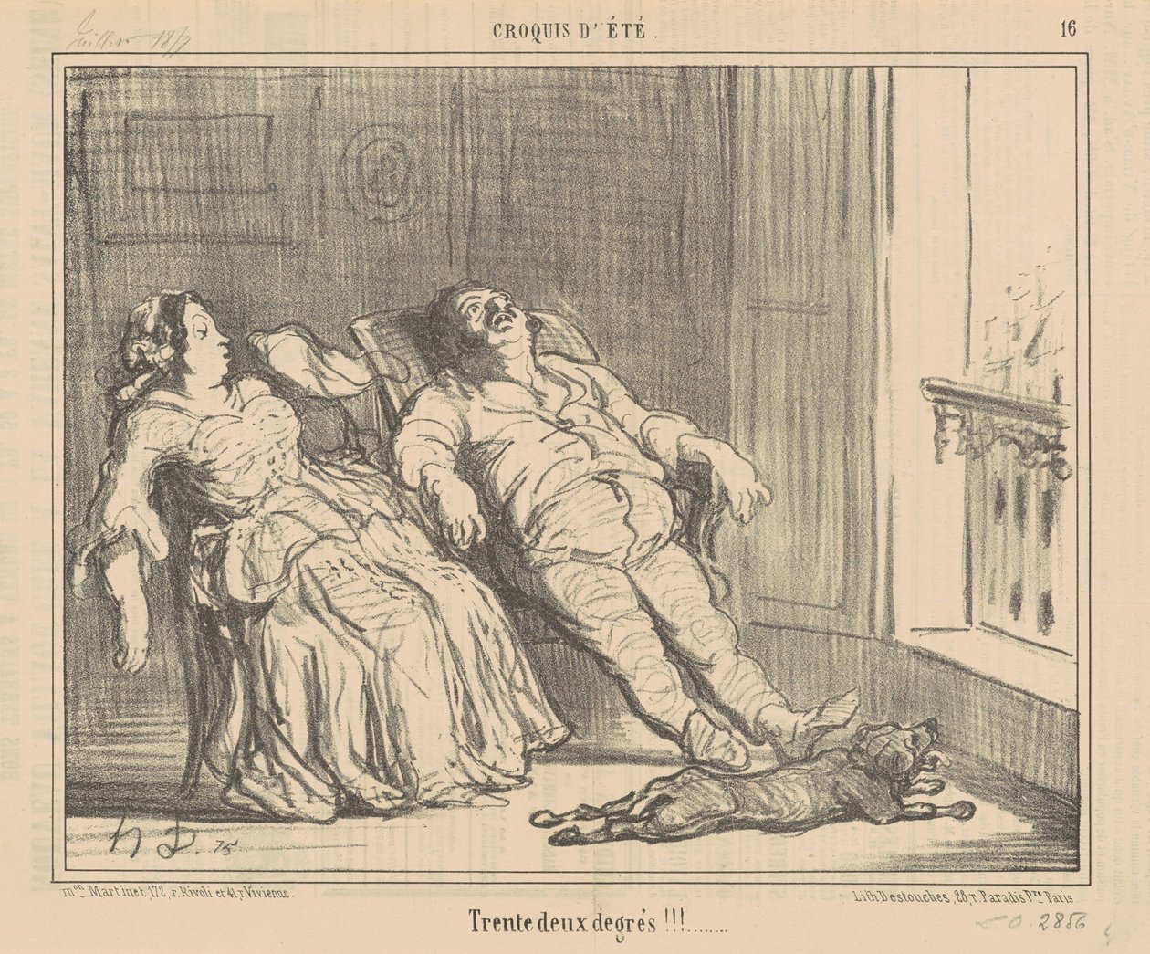 Prøv to grader!!! af Honoré Daumier