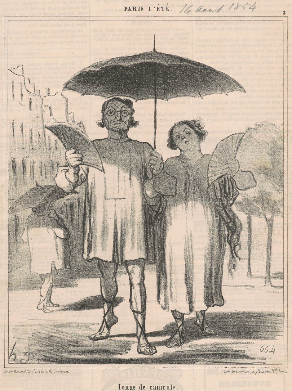 Hedebølge outfit af Honoré Daumier
