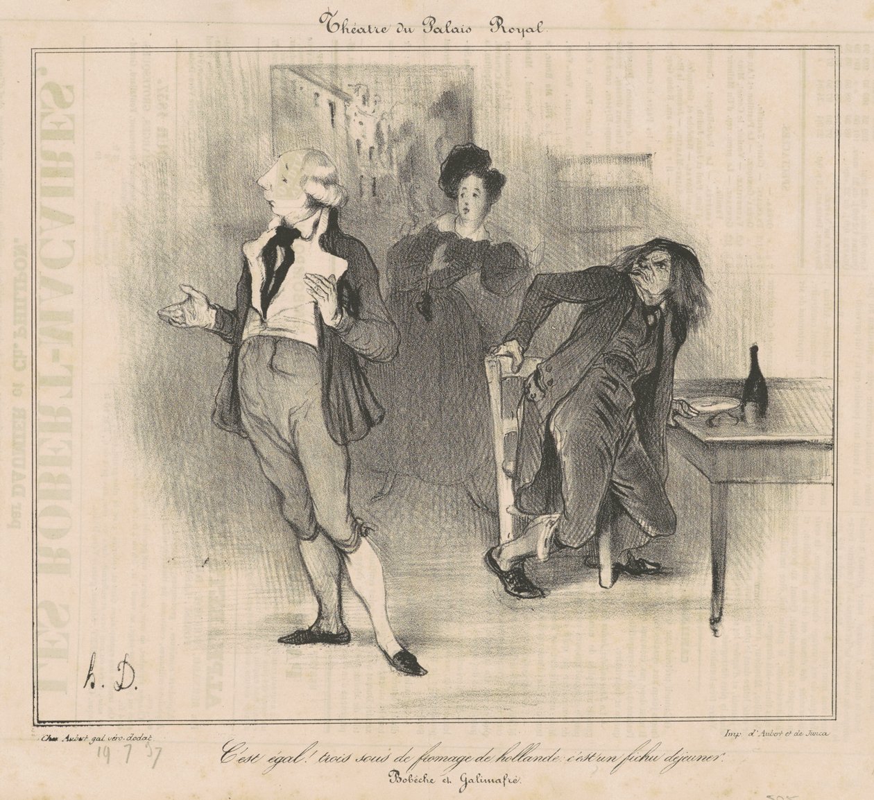 Royal Palace teater... af Honoré Daumier