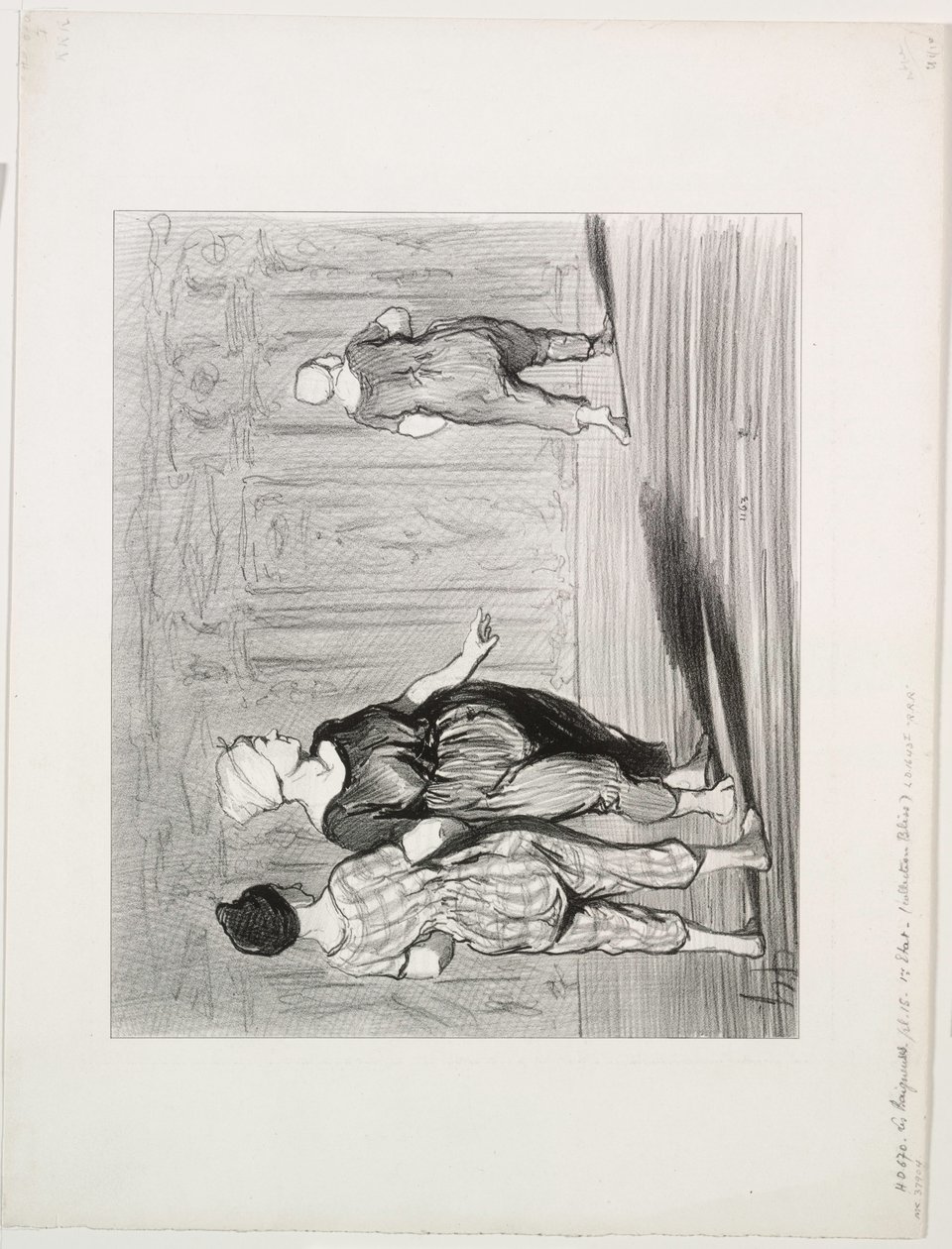 The Bathers, plade 15: Det er hende igen, en smuk mode, Madame Coquardeau!, 1847. af Honoré Daumier