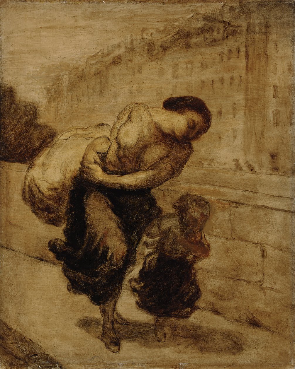 Byrden; Byrden, ca. 1855-1856 af Honoré Daumier