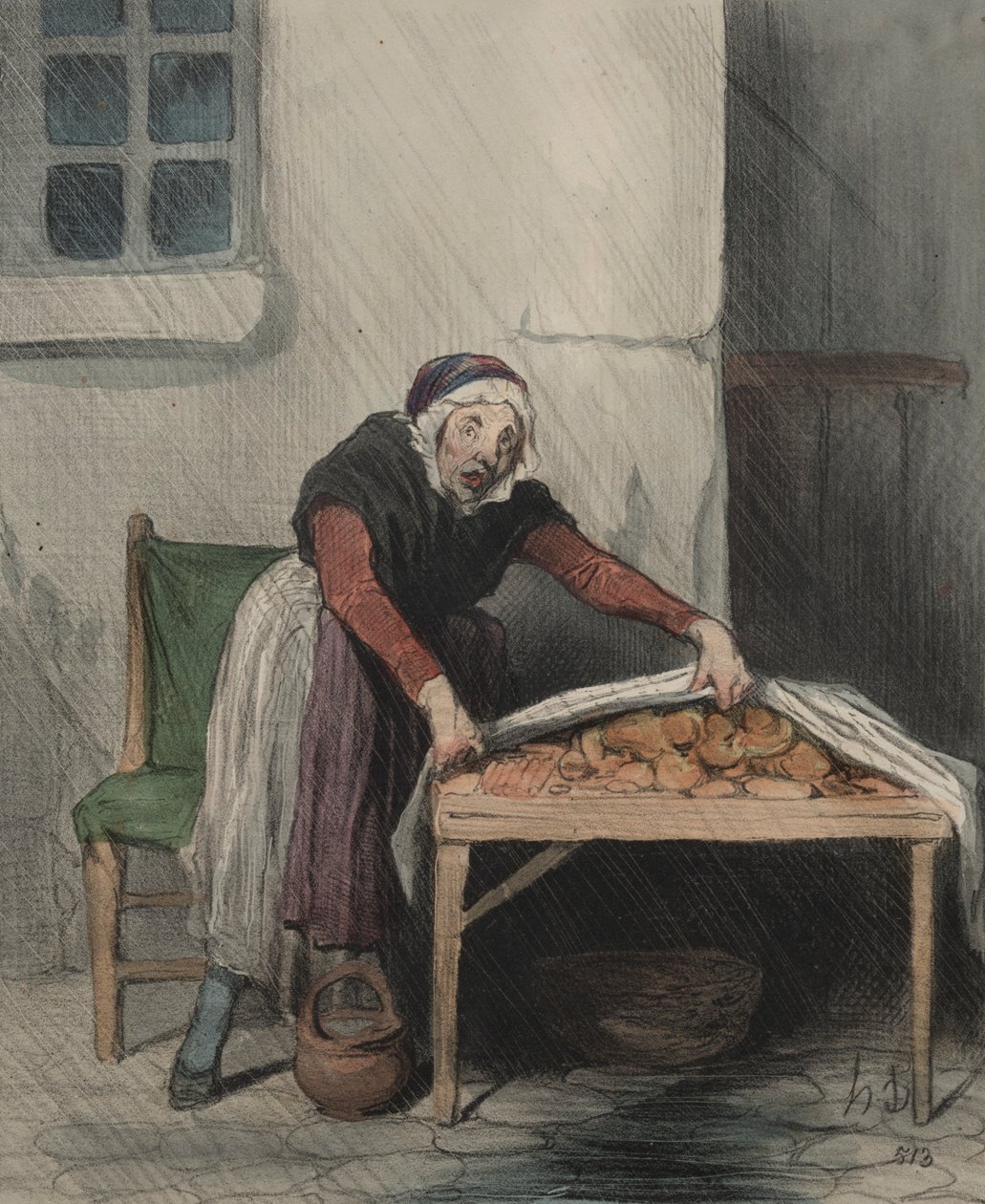 The Chapter of Interpretations, plade 8: Hver forbrænding frygter koldt vand, 1843. af Honoré Daumier
