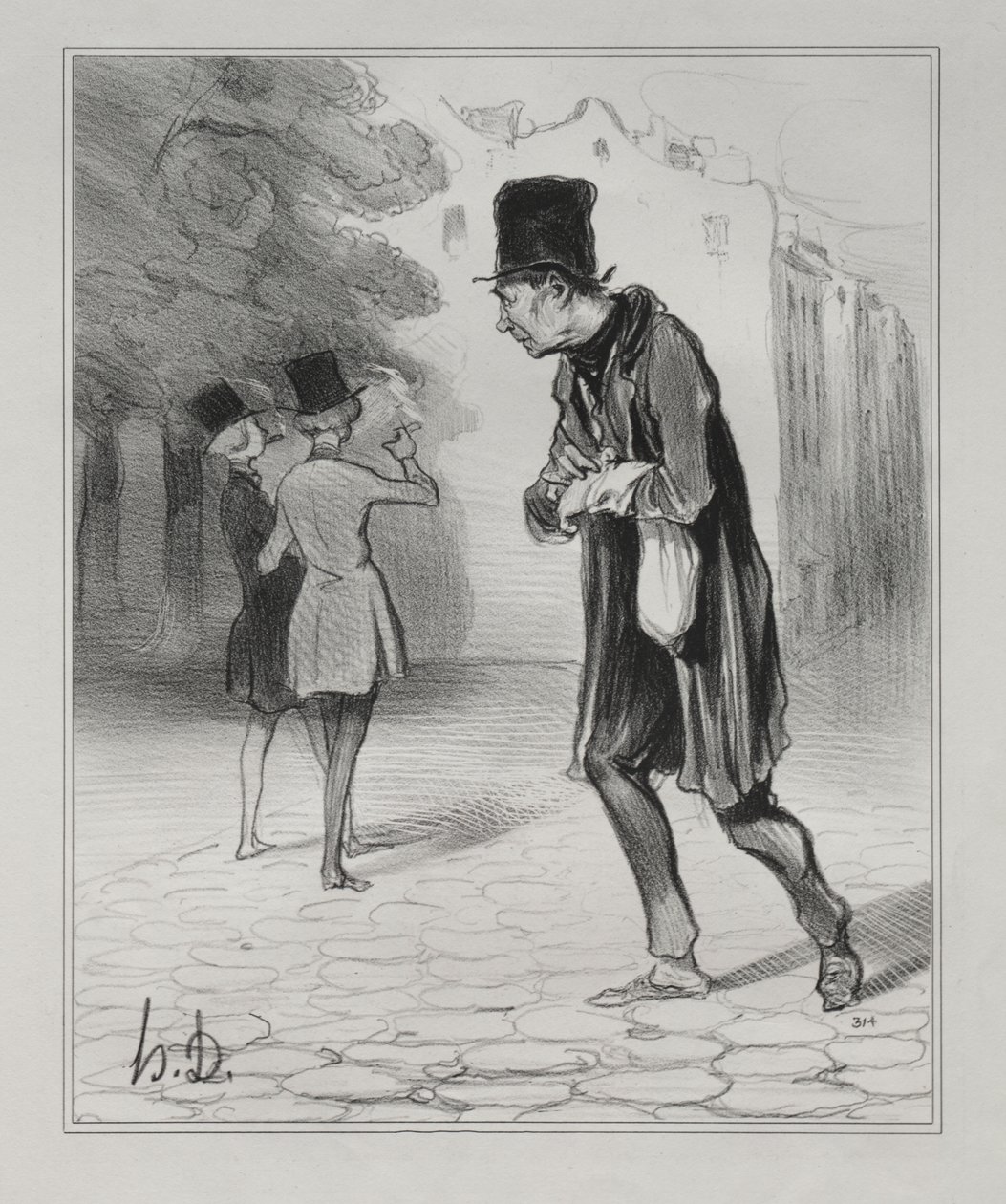 Samleren af Cigarstubber af Honoré Daumier