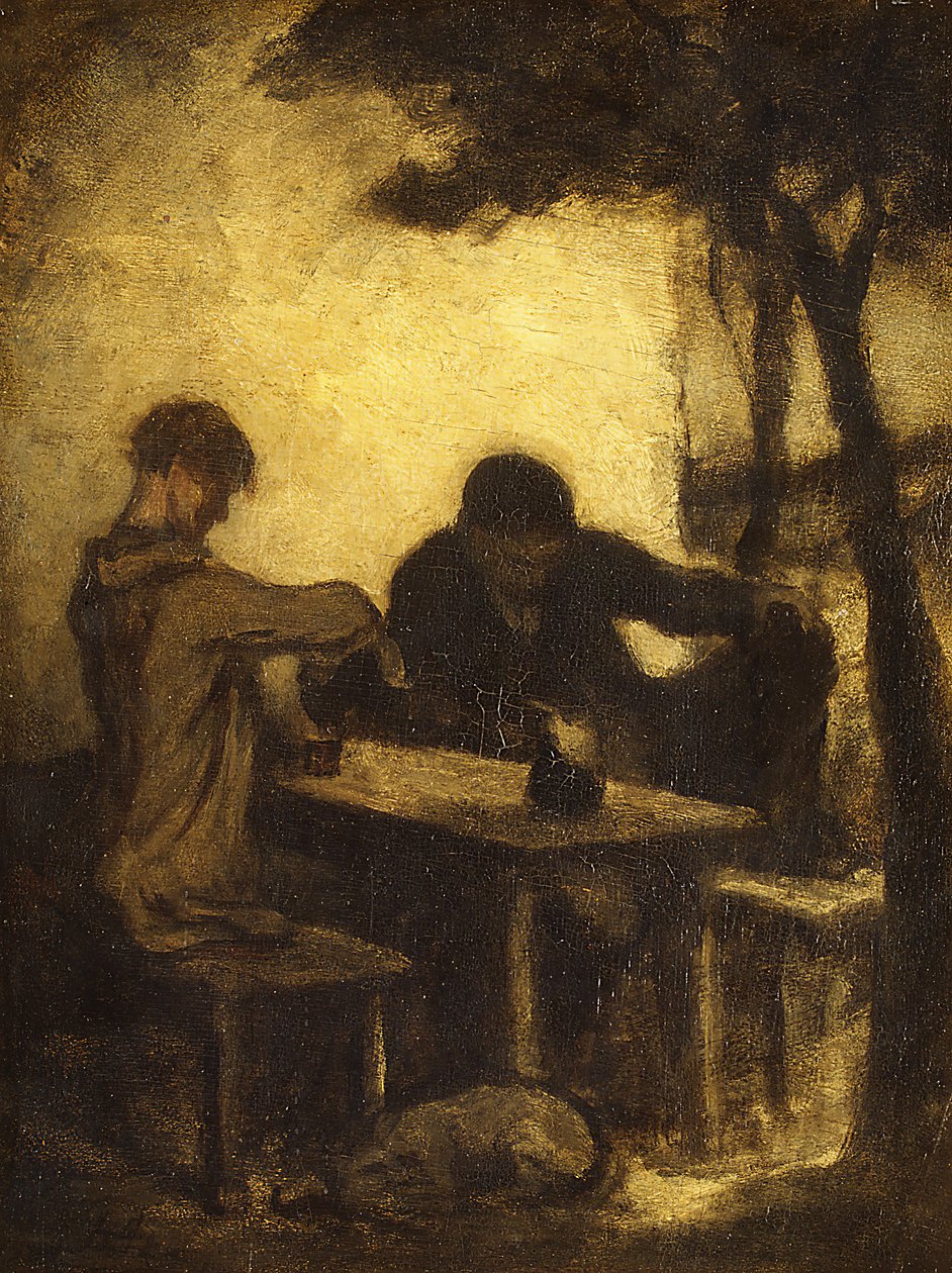 The Drinkers, i 1861. af Honoré Daumier