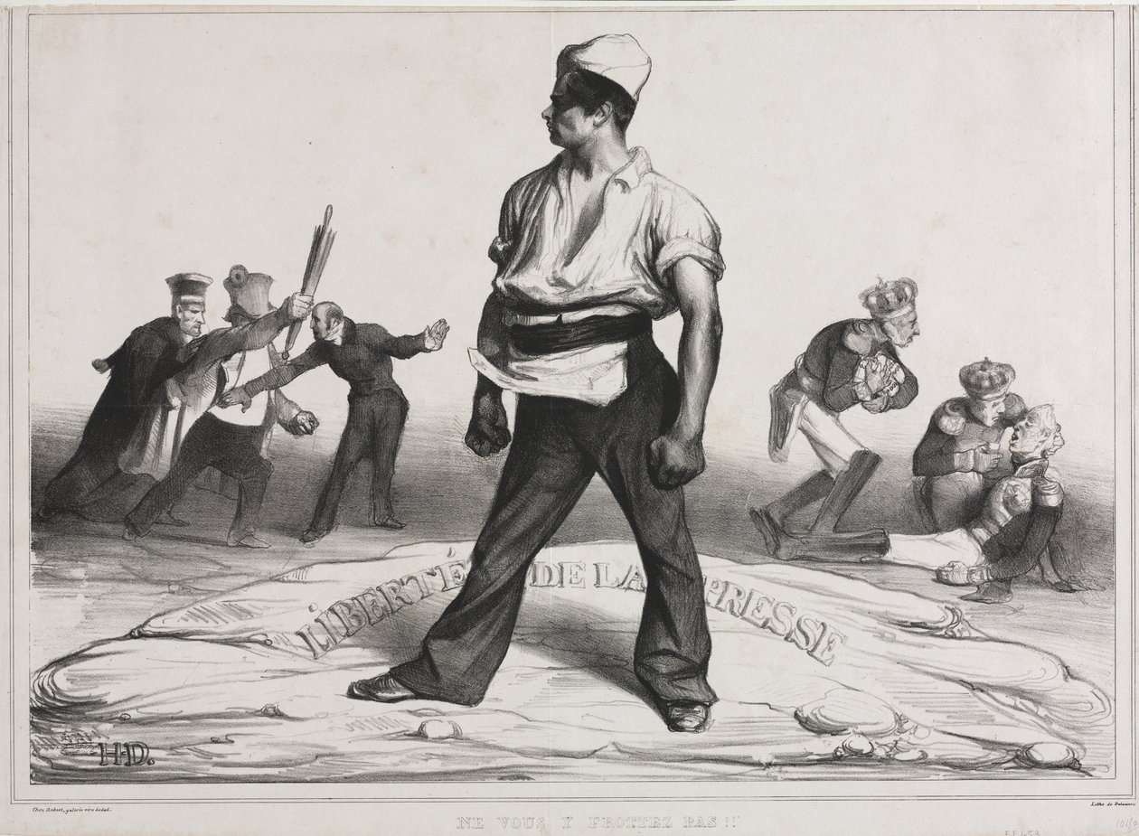 Månedsforeningen (plade 20): Bland dig ikke i det! af Honoré Daumier