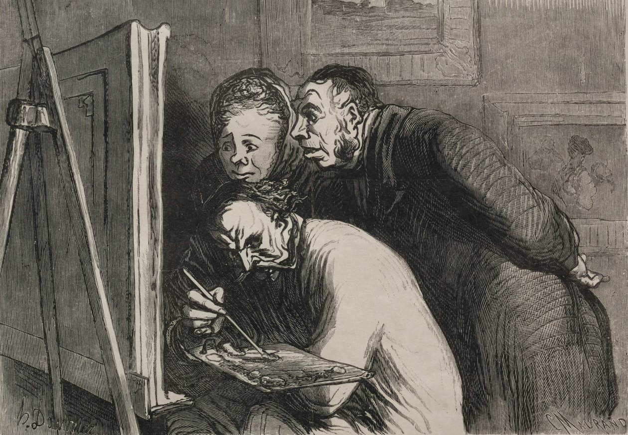 Malerne: Malerne og de borgerlige. af Honoré Daumier