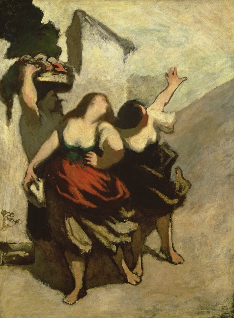 The Ribalds (The Millers Daughters) af Honoré Daumier