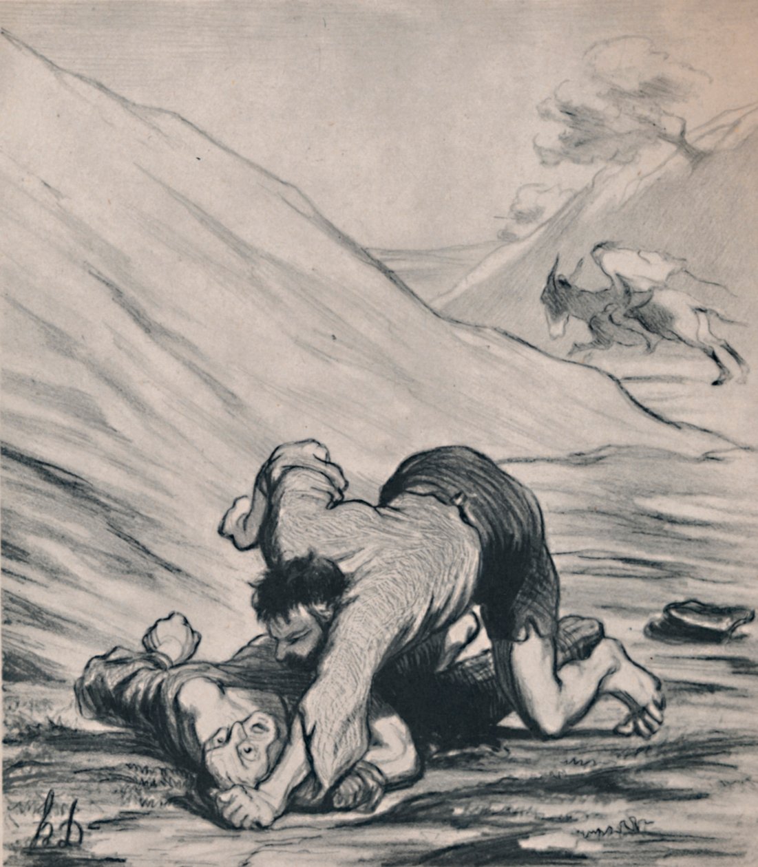 The Robbers and the Donkey, ca. 1860