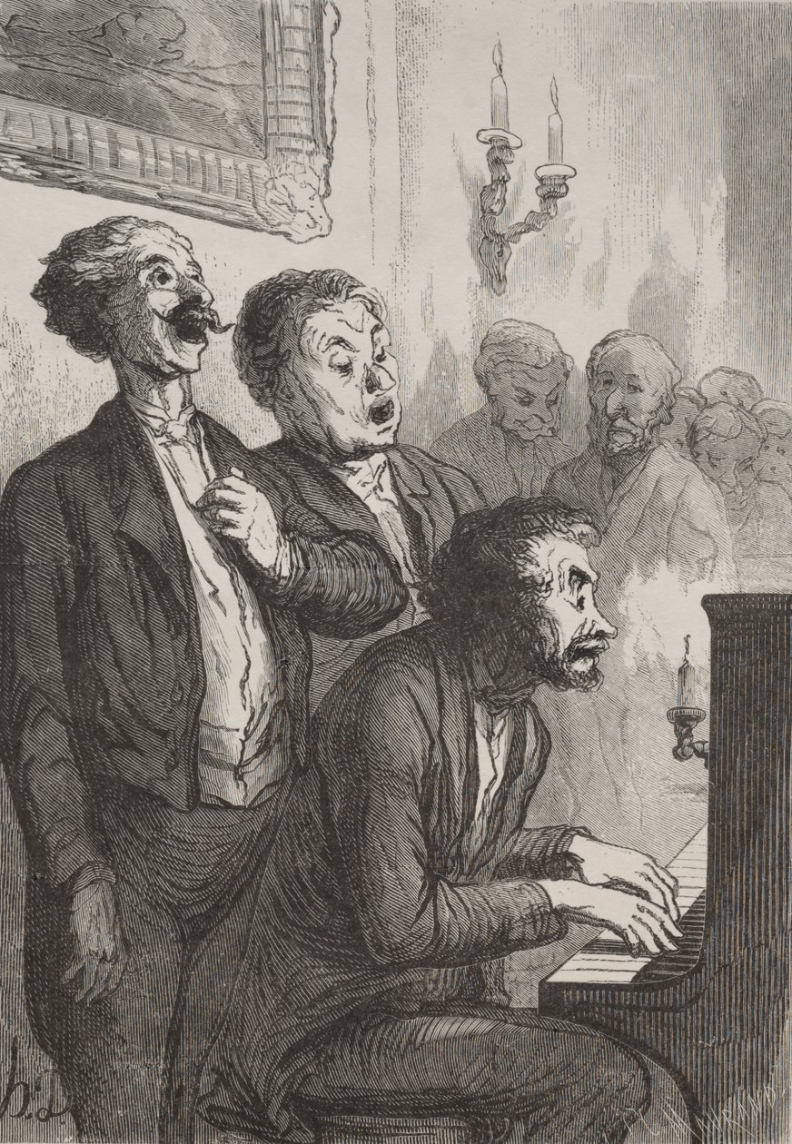 Sangerne: Sangerne i Salonen af Honoré Daumier