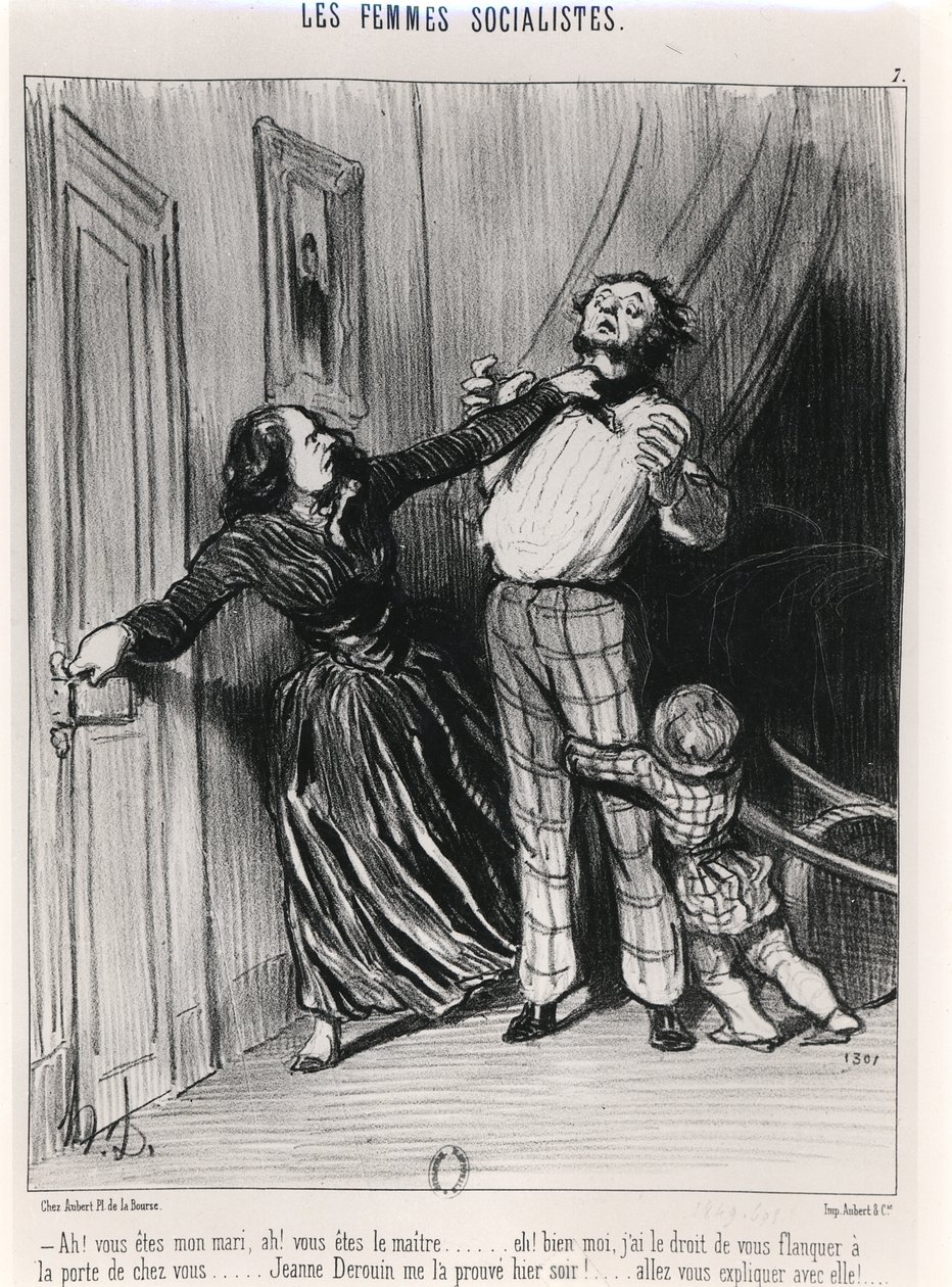 De socialistiske kvinder, 1849 af Honoré Daumier