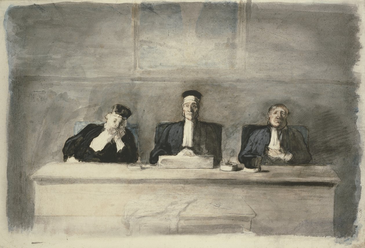 De tre dommere, 1858-60 af Honoré Daumier