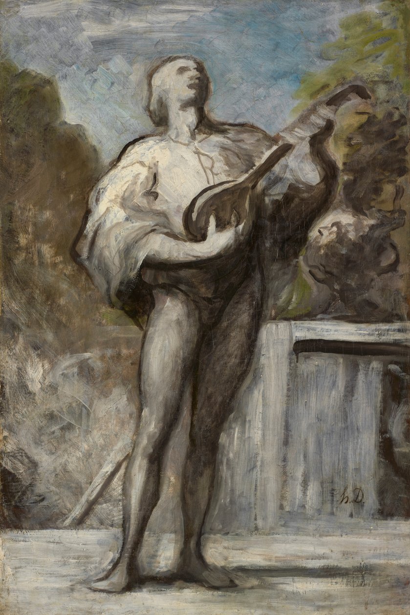 Troubaduren af Honoré Daumier