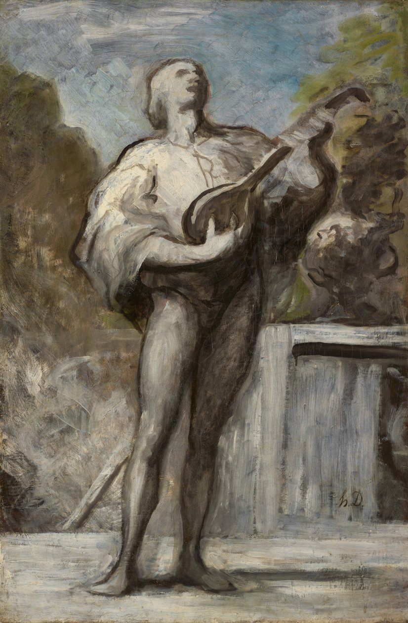 Troubaduren, 1868-1873 af Honoré Daumier