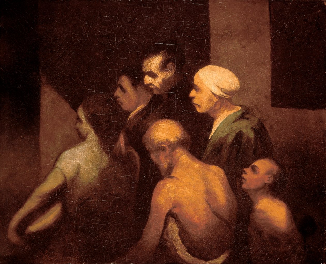 "Tiggerne" Maleri af Honore Daumier (1808-1879), ca. 1843 af Honoré Daumier