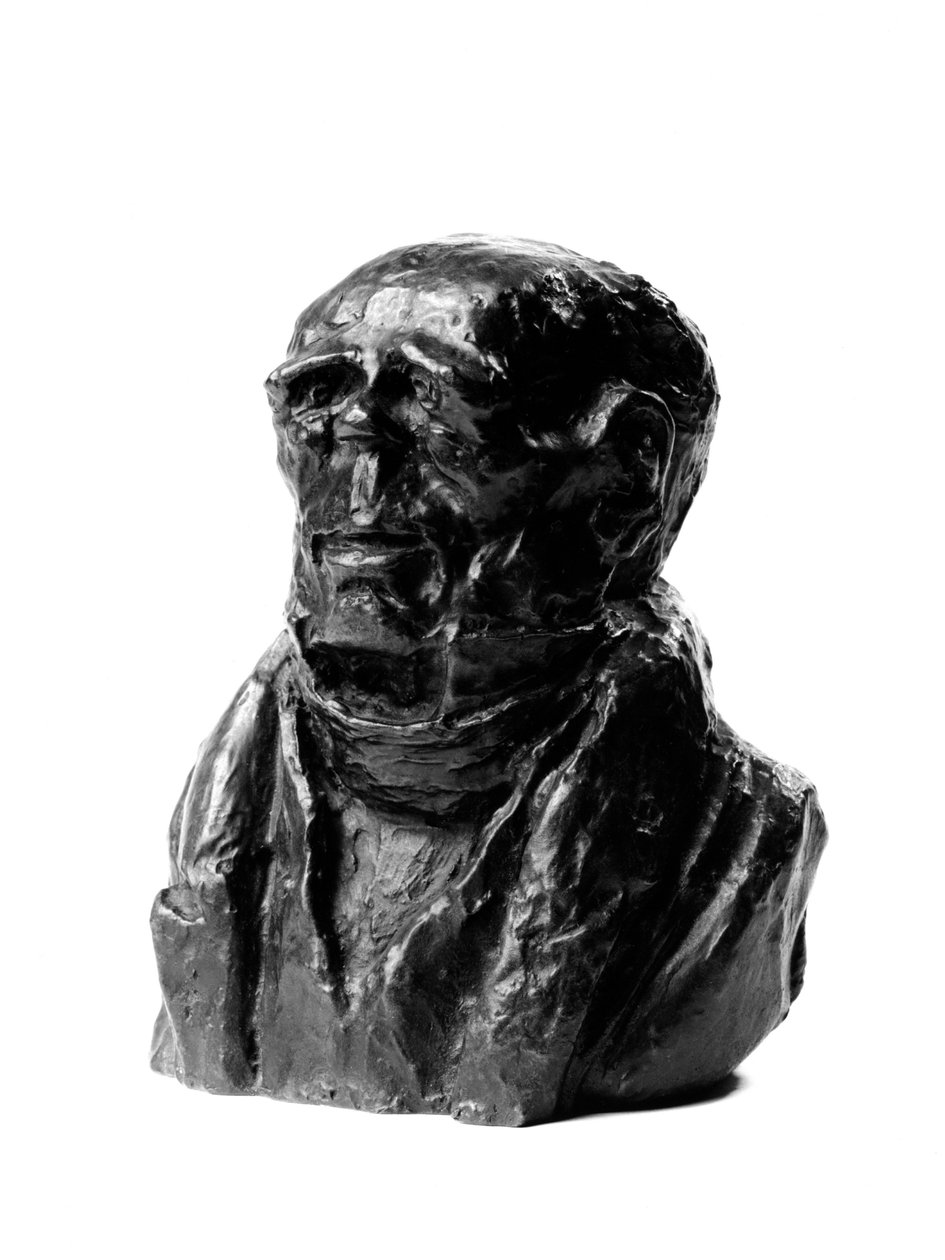 Busterne af "Celebrites du Juste Milieu" "" karikatur af Benjamin Delessert (1773-1847), industrimand og stedfortræder. The terminal tetu.”” Skulptur af Honore Daumier (1808-1879) 1800-tallet. Inv L 48,2 Dim in cm H 17 x L 13 Musee des Beaux Arts af Honoré Daumier